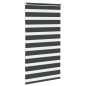 vidaXL Zebrarollo Schwarz 80x150 cm Stoffbreite 75,9 cm Polyester vidaXL Zebrarollo Schwarz 80x150 cm Stoffbreite 75,9 cm Polyester