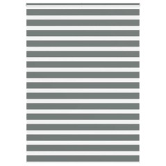 vidaXL Zebrarollo Dunkelgrau 155x230 cm Stoffbreite 150,9 cm Polyester