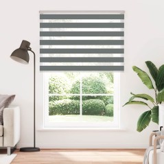 vidaXL Zebrarollo Dunkelgrau 155x230 cm Stoffbreite 150,9 cm Polyester