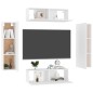 4-tlg. TV-Schrank-Set Weiß Holzwerkstoff 4-tlg. TV-Schrank-Set Weiß Holzwerkstoff