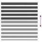 vidaXL Zebrarollo Schwarz 145x150 cm Stoffbreite 140,9 cm Polyester vidaXL Zebrarollo Schwarz 145x150 cm Stoffbreite 140,9 cm Polyester