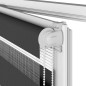 vidaXL Zebrarollo Schwarz 55x230 cm Stoffbreite 50,9 cm Polyester