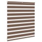 vidaXL Zebrarollo Braun 135x100 cm Stoffbreite 130,9 cm Polyester vidaXL Zebrarollo Braun 135x100 cm Stoffbreite 130,9 cm Polyester
