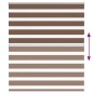 vidaXL Zebrarollo Braun 135x100 cm Stoffbreite 130,9 cm Polyester vidaXL Zebrarollo Braun 135x100 cm Stoffbreite 130,9 cm Polyester