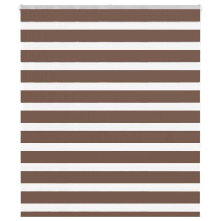 vidaXL Zebrarollo Braun 120x150 cm Stoffbreite 115,9 cm Polyester