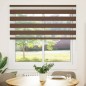 vidaXL Zebrarollo Braun 145x100 cm Stoffbreite 140,9 cm Polyester