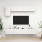 vidaXL 5-tlg. TV-Schrank-Set Weiß Holzwerkstoff vidaXL 5-tlg. TV-Schrank-Set Weiß Holzwerkstoff