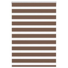 vidaXL Zebrarollo Braun 110x100 cm Stoffbreite 105,9 cm Polyester