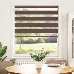 vidaXL Zebrarollo Braun 110x100 cm Stoffbreite 105,9 cm Polyester