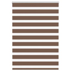vidaXL Zebrarollo Braun 110x150 cm Stoffbreite 105,9 cm Polyester