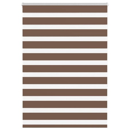 vidaXL Zebrarollo Braun 110x150 cm Stoffbreite 105,9 cm Polyester