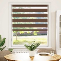 vidaXL Zebrarollo Braun 110x150 cm Stoffbreite 105,9 cm Polyester