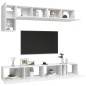 vidaXL 5-tlg. TV-Schrank-Set Weiß Holzwerkstoff vidaXL 5-tlg. TV-Schrank-Set Weiß Holzwerkstoff