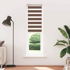 vidaXL Zebrarollo Braun 60x230 cm Stoffbreite 55,9 cm Polyester
