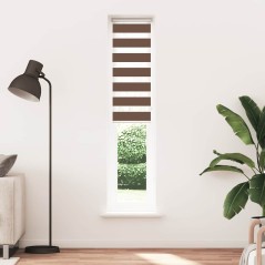 vidaXL Zebrarollo Braun 50x200 cm Stoffbreite 45,9 cm Polyester