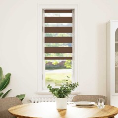 vidaXL Zebrarollo Braun 40x100 cm Stoffbreite 35,9 cm Polyester