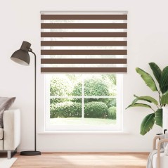 vidaXL Zebrarollo Braun 155x200 cm Stoffbreite 150,9 cm Polyester