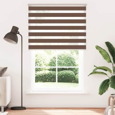 vidaXL Zebrarollo Braun 145x200 cm Stoffbreite 140,9 cm Polyester