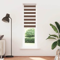 vidaXL Zebrarollo Braun 60x200 cm Stoffbreite 55,9 cm Polyester
