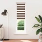 vidaXL Zebrarollo Braun 60x200 cm Stoffbreite 55,9 cm Polyester