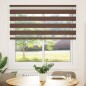 vidaXL Zebrarollo Braun 145x150 cm Stoffbreite 140,9 cm Polyester vidaXL Zebrarollo Braun 145x150 cm Stoffbreite 140,9 cm Polyester