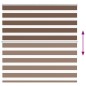 vidaXL Zebrarollo Braun 145x150 cm Stoffbreite 140,9 cm Polyester vidaXL Zebrarollo Braun 145x150 cm Stoffbreite 140,9 cm Polyester