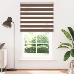 vidaXL Zebrarollo Braun 120x230 cm Stoffbreite 115,9 cm Polyester