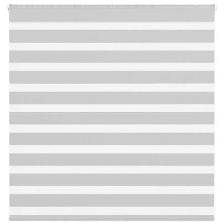 vidaXL Zebrarollo Hellgrau 145x100 cm Stoffbreite 140,9 cm Polyester