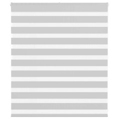 vidaXL Zebrarollo Hellgrau 135x100 cm Stoffbreite 130,9 cm Polyester