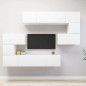 8-tlg. TV-Schrank-Set Weiß Holzwerkstoff 8-tlg. TV-Schrank-Set Weiß Holzwerkstoff