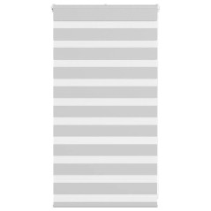 vidaXL Zebrarollo Hellgrau 70x100 cm Stoffbreite 65,9 cm Polyester