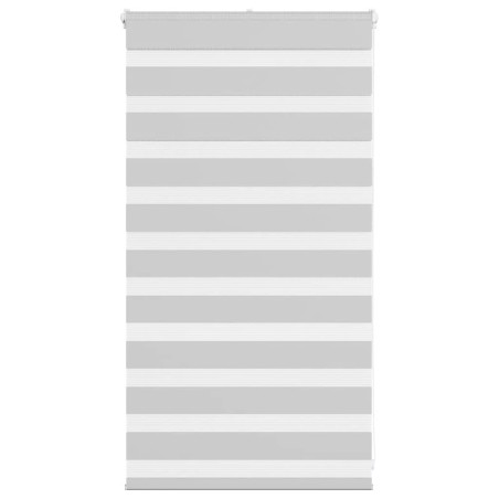 vidaXL Zebrarollo Hellgrau 70x100 cm Stoffbreite 65,9 cm Polyester