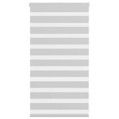 vidaXL Zebrarollo Hellgrau 80x100 cm Stoffbreite 75,9 cm Polyester