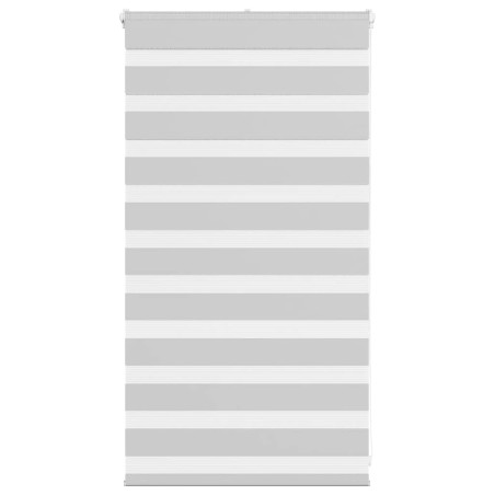 vidaXL Zebrarollo Hellgrau 80x100 cm Stoffbreite 75,9 cm Polyester