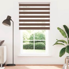 vidaXL Zebrarollo Braun 130x230 cm Stoffbreite 125,9 cm Polyester