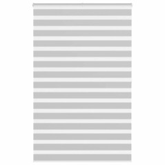 vidaXL Zebrarollo Hellgrau 150x200 cm Stoffbreite 145,9 cm Polyester