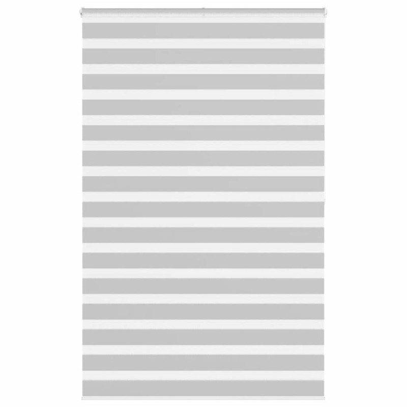 vidaXL Zebrarollo Hellgrau 150x200 cm Stoffbreite 145,9 cm Polyester vidaXL Zebrarollo Hellgrau 150x200 cm Stoffbreite 145,9 cm Polyester