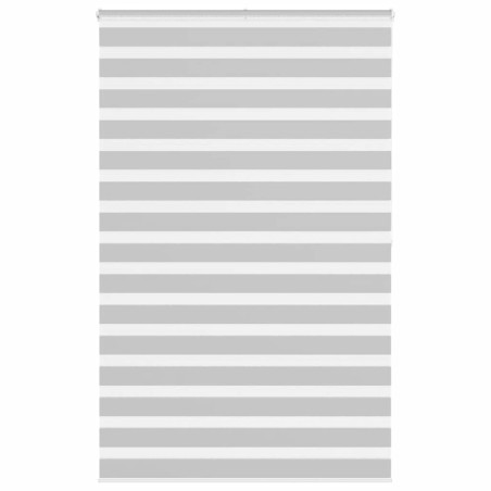 vidaXL Zebrarollo Hellgrau 150x200 cm Stoffbreite 145,9 cm Polyester