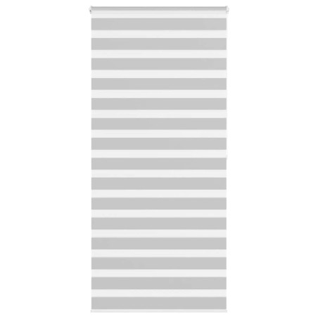 vidaXL Zebrarollo Hellgrau 115x200 cm Stoffbreite 110,9 cm Polyester