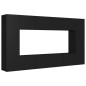 vidaXL 8-tlg. TV-Schrank-Set Schwarz Holzwerkstoff vidaXL 8-tlg. TV-Schrank-Set Schwarz Holzwerkstoff