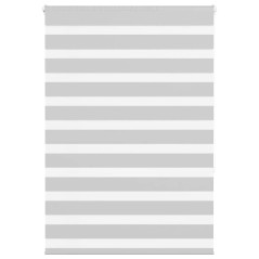 vidaXL Zebrarollo Hellgrau 110x150 cm Stoffbreite 105,9 cm Polyester
