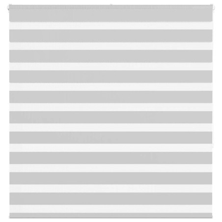 vidaXL Zebrarollo Hellgrau 140x150 cm Stoffbreite 135,9 cm Polyester