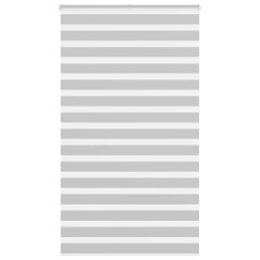 vidaXL Zebrarollo Hellgrau 135x230 cm Stoffbreite 130,9 cm Polyester