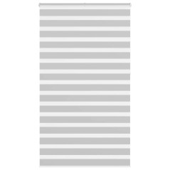 vidaXL Zebrarollo Hellgrau 125x230 cm Stoffbreite 120,9 cm Polyester