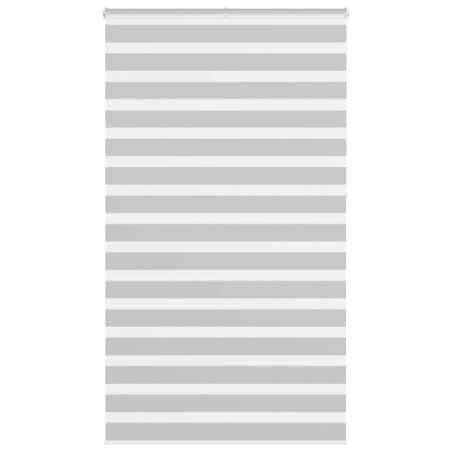 vidaXL Zebrarollo Hellgrau 125x230 cm Stoffbreite 120,9 cm Polyester