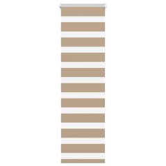vidaXL Zebrarollo Sandbraun 40x150 cm Stoffbreite 35,9 cm Polyester