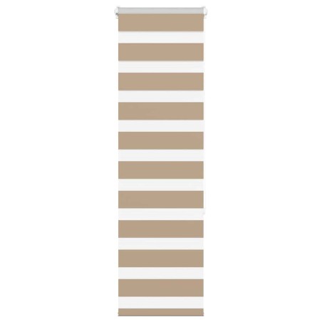 vidaXL Zebrarollo Sandbraun 40x150 cm Stoffbreite 35,9 cm Polyester