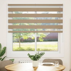 vidaXL Zebrarollo Sandbraun 145x150 cm Stoffbreite 140,9 cm Polyester