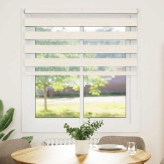 vidaXL Zebrarollo Marmorbeige 130x100cm Stoffbreite 125,9 cm Polyester