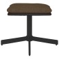 Fußhocker Braun 60x60x36 cm Stoff und Kunstleder Fußhocker Braun 60x60x36 cm Stoff und Kunstleder